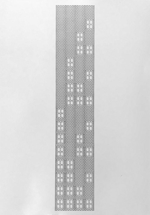 4 bits windows, black on white, in sequence